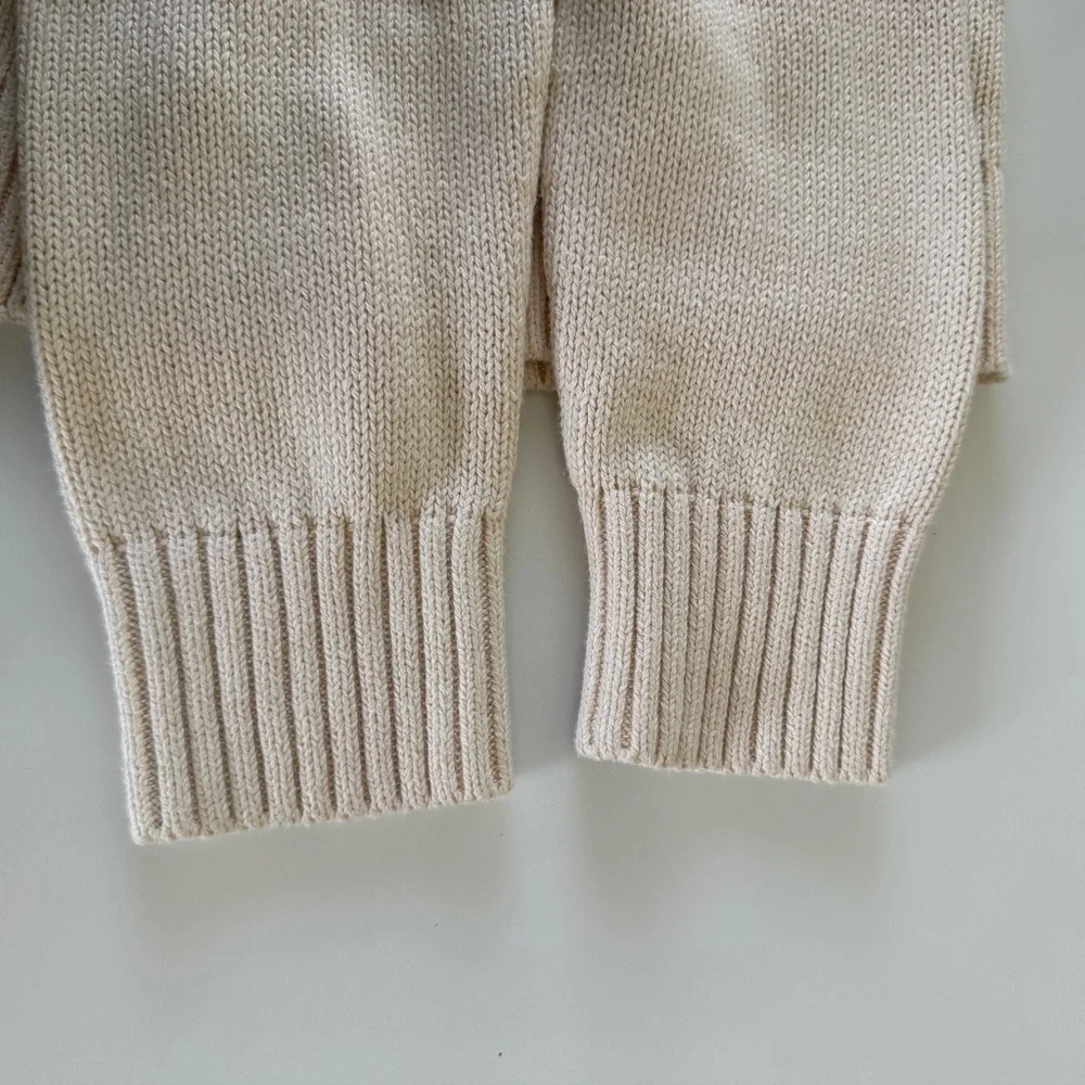 Everlane The Cotton Chore Sweater Jacket White Base - Size XS